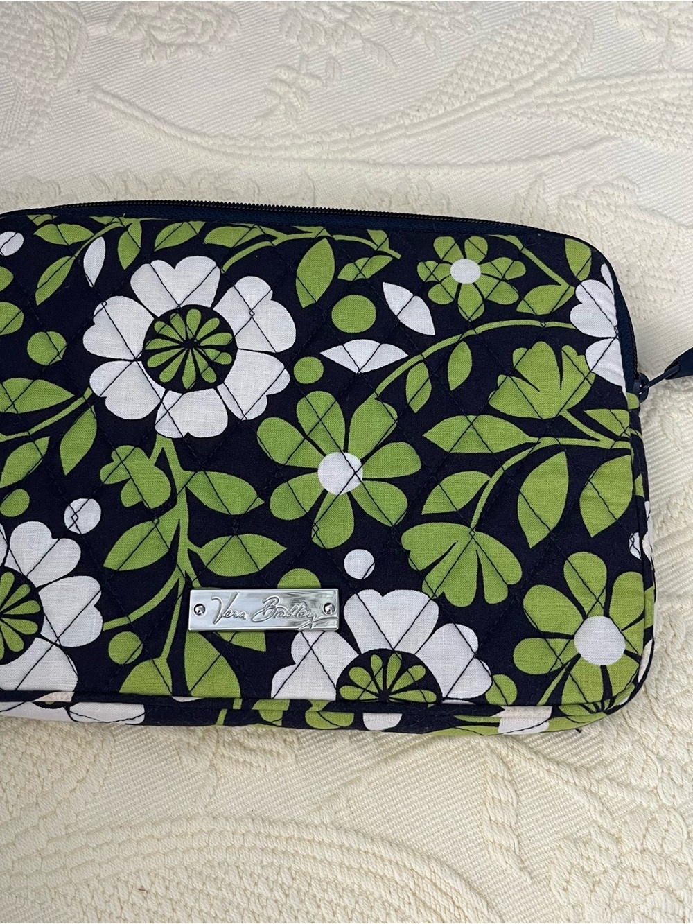 Vera Bradley Lucky You Green Floral Mini Tablet/iPad Case Retired Pattern